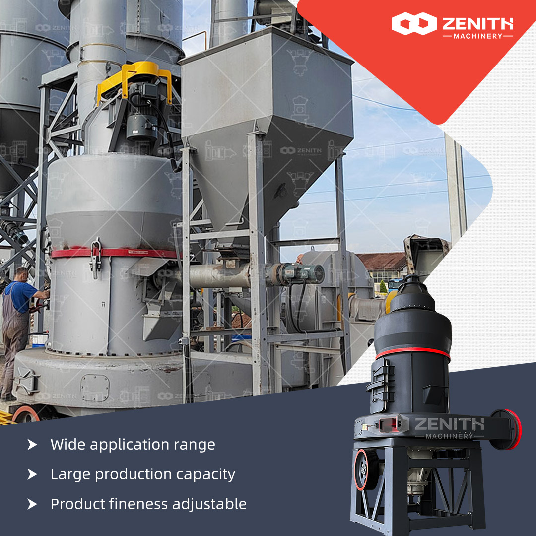 MTW175 grinding mill with pulse dust collector for environmental compliance